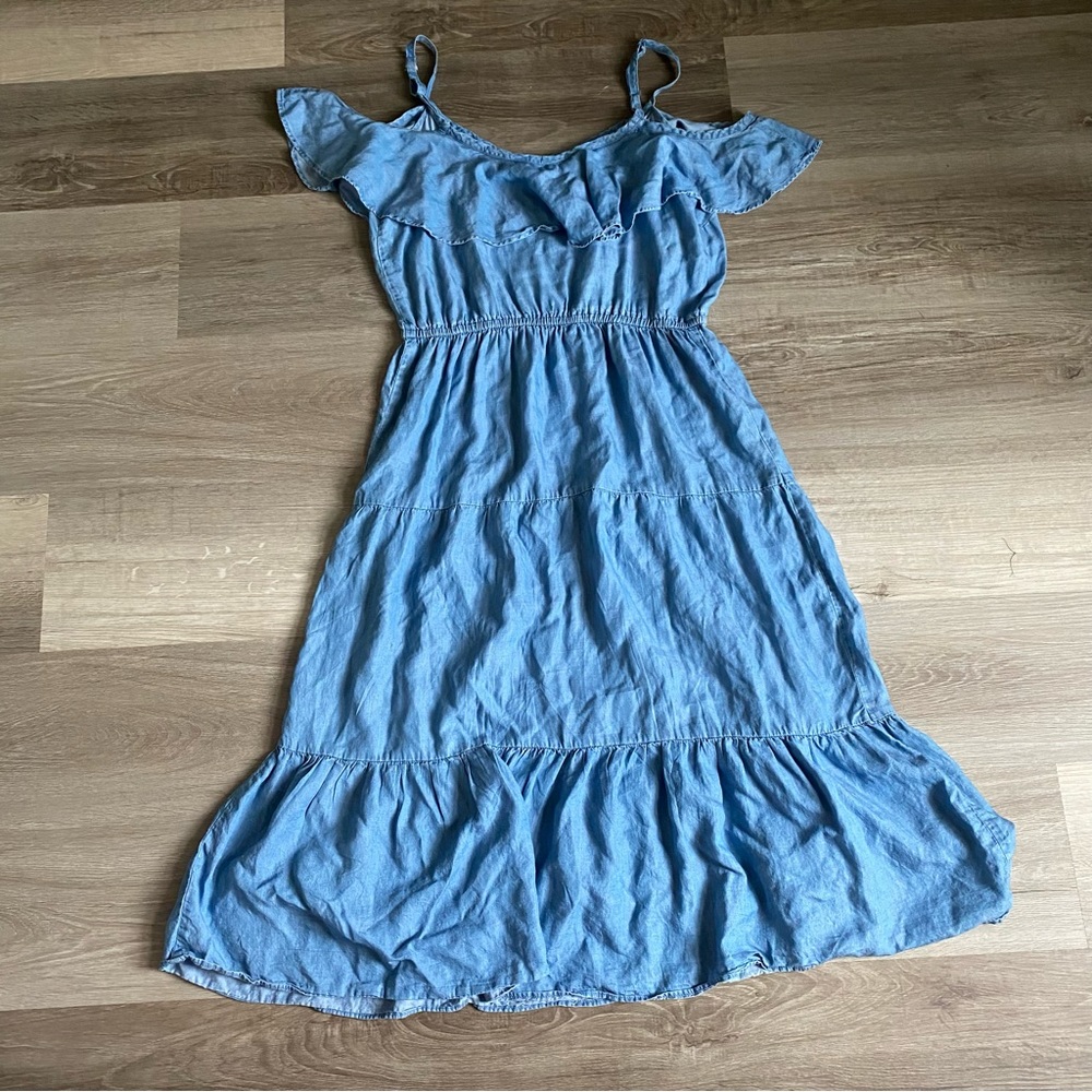 Old Navy denim tiered summer dress